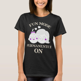 Camiseta Modo Divertido Permanentemente Activado Profesor