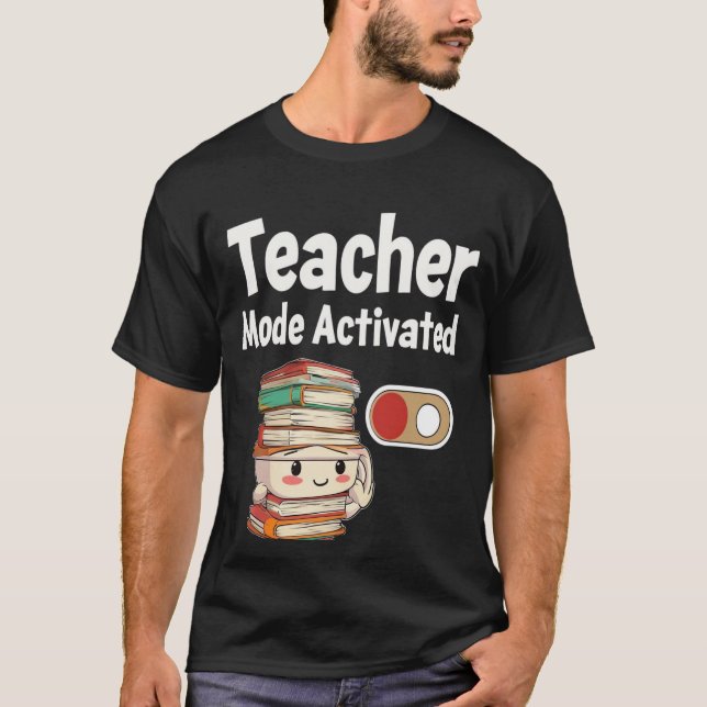 Camiseta Modo docente activado de vuelta al tee escolar (Anverso)
