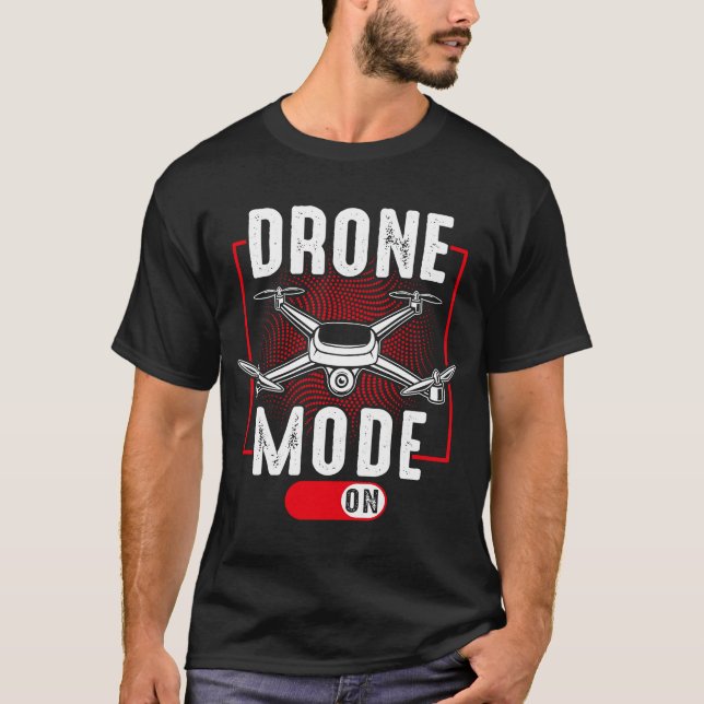Camiseta Modo drone en Alas Entusiastas Si Te Ducho Sho (Anverso)