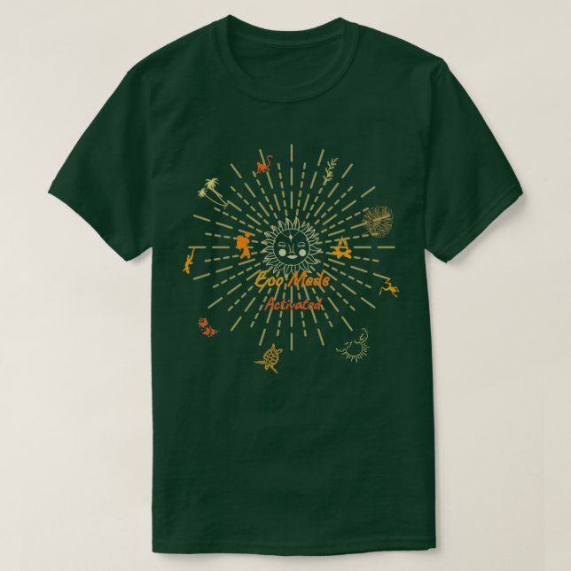 Camiseta Modo eco activado (Diseño del anverso)
