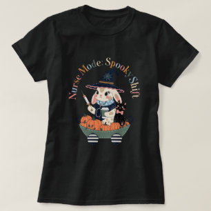 Camiseta Modo Enfermera Turno Espeluznante