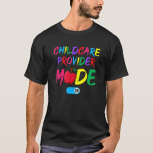 Camiseta Modo Escuadrón De Proveedor De Cuidado Infantil De