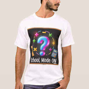 Camiseta Modo Escuela Activado – Diseño Divertido de Pizarr
