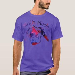 Camiseta Modo eslogan Color de agua púrpura