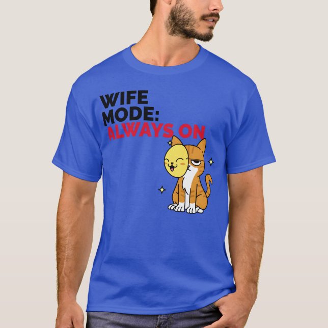 Camiseta Modo esposa siempre activado familia (Anverso)