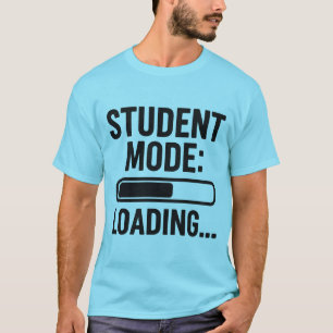 Camiseta Modo Estudiantil: Cargando... - Diseño divertido d