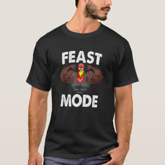 Camiseta Modo Fiesta Pavo Músculo Día de Acción de Gracias