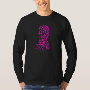 Camiseta Modo Fiesta Piña Invertida Bailarina Vainilla S