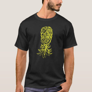 Camiseta Modo fiesta Swinger de piña boca abajo Vanilla S