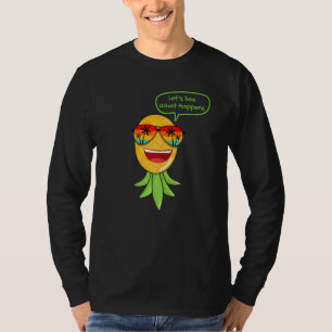 Camiseta Modo fiesta Swinger de piña boca abajo Vanilla S