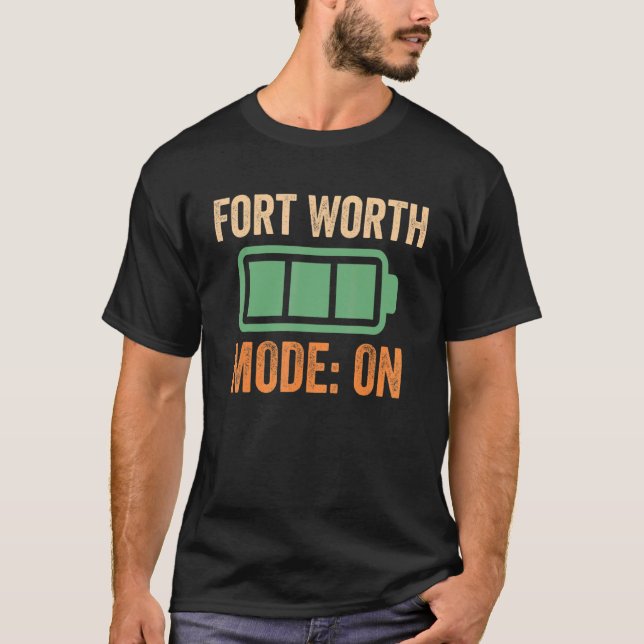 Camiseta Modo Fort Worth En El Diseño De La Batería (Anverso)
