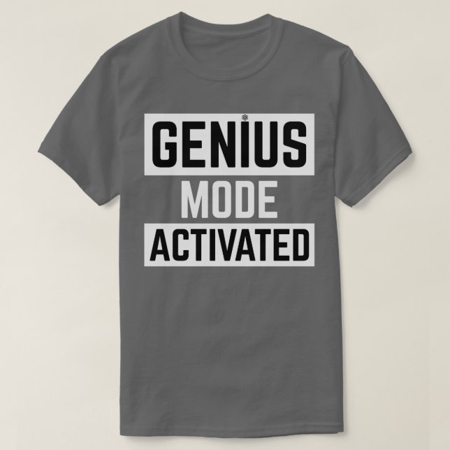 Camiseta modo genio activado Funny (Diseño del anverso)