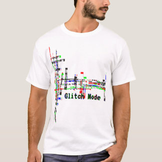 Camiseta Modo Glitch — Diseño de Glitch Digital Cyberpunk.