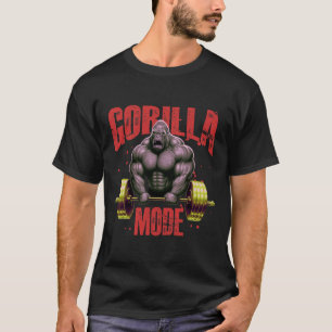 Camiseta Modo Gorila Entrenamiento de Pesas Gimnasio Fisico