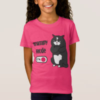 Modo gruñón en el gato gordo gracioso T-Shirt