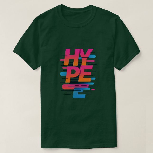 Camiseta MODO HYPE - Fiebre del Vapor Retro (Diseño del anverso)