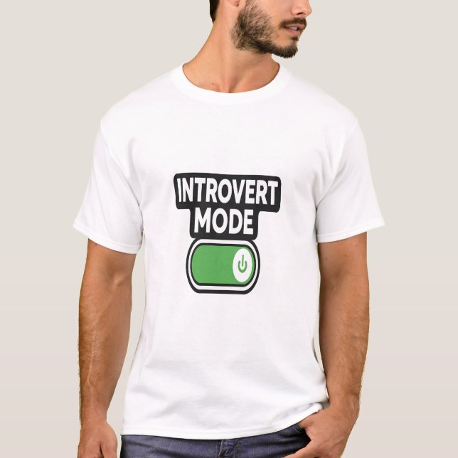 Camiseta Modo Introvertido Activado – Diseño de Personalida (Anverso)