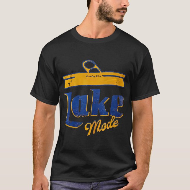 Camiseta Modo lacustre de la vida del lago Mens de verano M (Anverso)