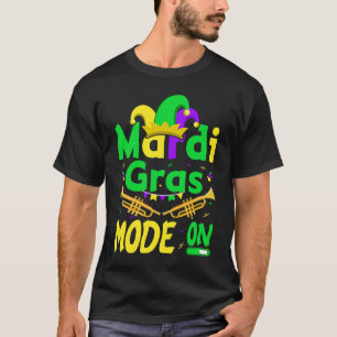 Camiseta Modo Mardy Gras Sobre Las Celebraciones Desfile El