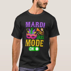 Camiseta Modo Mardy Gras Sobre Las Celebraciones Desfile El