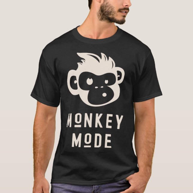 Camiseta Modo Mono Gracioso Guay Chimp Animal de Primate Sa (Anverso)
