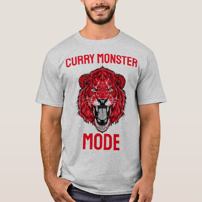 Camiseta Modo Monstruo del Curry Amante del Curry (Anverso)