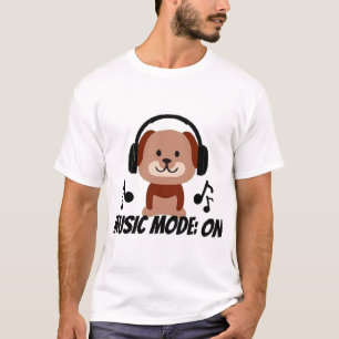 Camiseta Modo Música ACTIVADO � Vibraciones de Perro de Dib