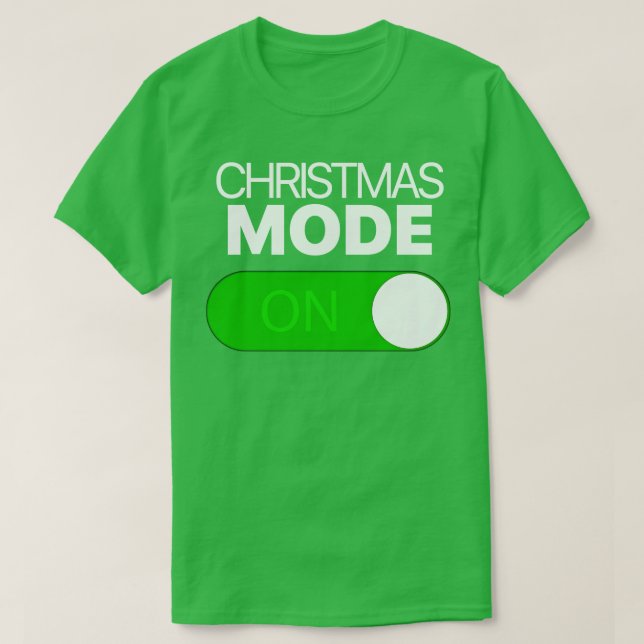 Camiseta Modo navidad Al Conmutar Iphone Android (Diseño del anverso)
