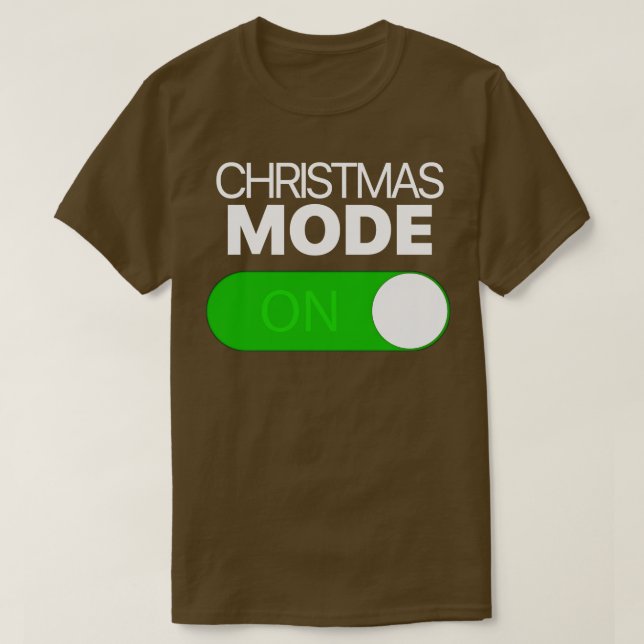 Camiseta Modo navidad Al Conmutar Iphone Android (Diseño del anverso)