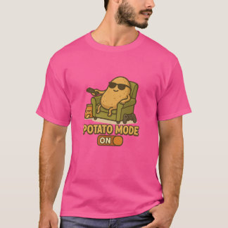 Camiseta Modo Patata – Vida Perezosa Activada