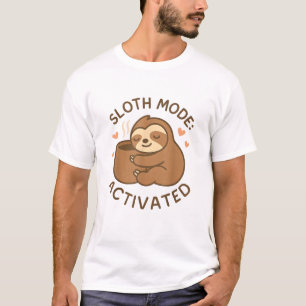 Camiseta Modo Perezoso Activado Animal Perezoso Lindo Amant