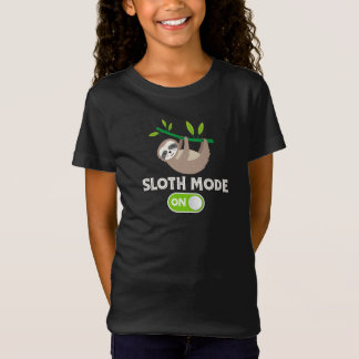 Camiseta modo perezoso activado divertido vago
