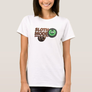 Camiseta MODO PEREZOSO ROJO GENIAL Motivo Artístico