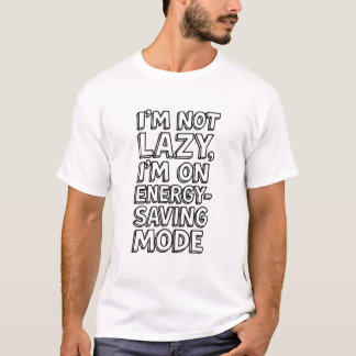 Camiseta Modo Perezoso Sarcástico – Hombres/Mujere