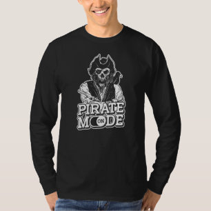 Camiseta Modo Pirata En El Océano Pirata Capitán Pir
