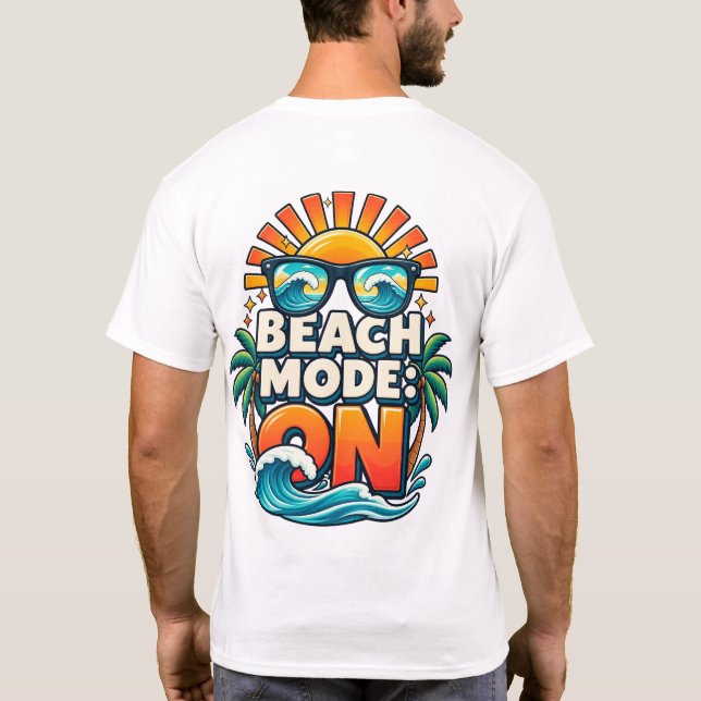 Camiseta Modo playa: Listo (Reverso)