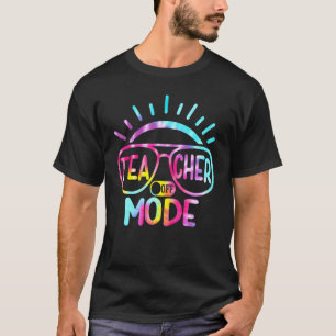 Camiseta Modo Profesor Fuera Tie Dye Último Día De Escuela