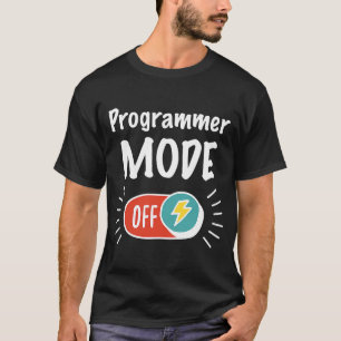 Camiseta Modo Programador activado para trabajar duro y mot