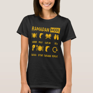 Camiseta Modo Ramadán En Ramadán Mes Kareem Ayunando Musli
