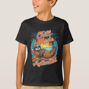 Camiseta Modo Relajado Activado Hamaca de Perezoso Atardece
