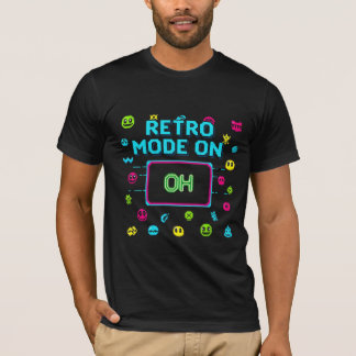 Camiseta Modo Retro Activado Juegos de Arcade con Arte de P