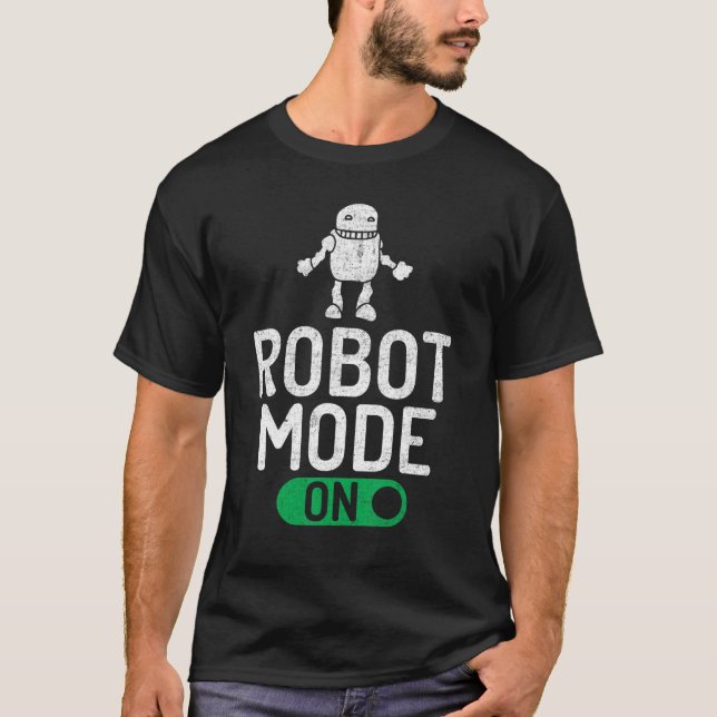 Camiseta Modo robot sobre robótica (Anverso)