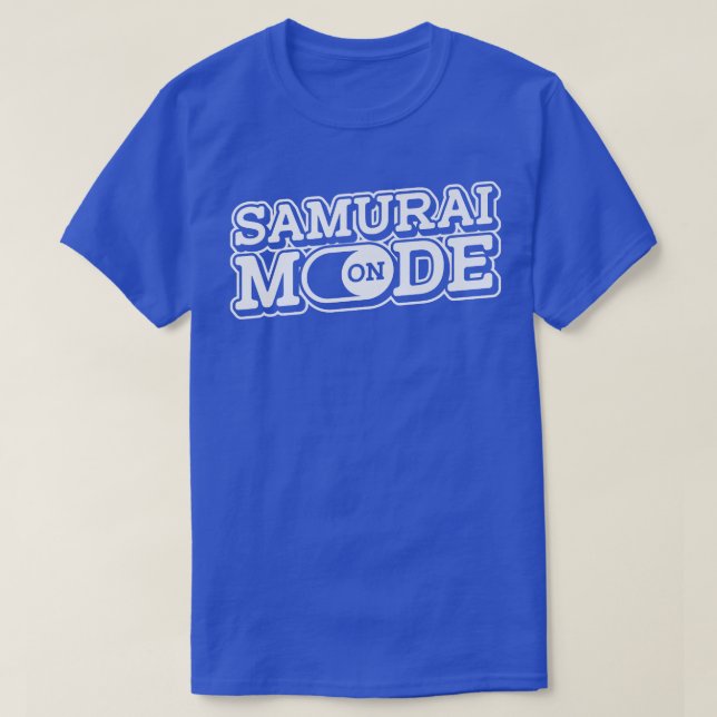 Camiseta Modo Samurai En La Guerrera Del Combatiente Japoné (Diseño del anverso)