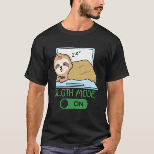 Camiseta Modo Sloth En El Animal De La Vida Silvestre Sloth