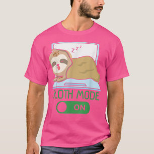 Camiseta Modo Sloth En Sloth Lover Herbivore Wildlife Anima