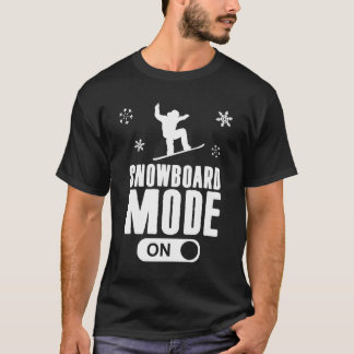 Camiseta Modo Snowboard En Niños Jóvenes De Estilo Libre Sn