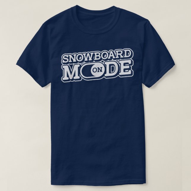 Camiseta Modo Snowmobile En La Máquina De Nieve De Invierno (Diseño del anverso)