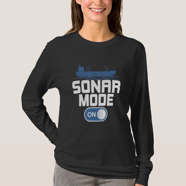 Camiseta Modo Sonar Sobre La Biología Marina Científica (Anverso)