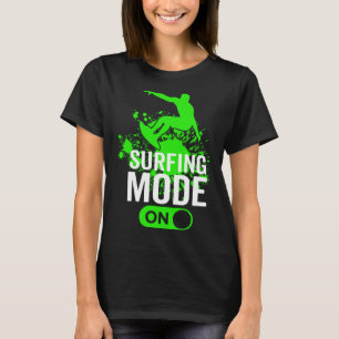 Camiseta Modo Surfing En Surfboard Hombres Deportivos Mujer
