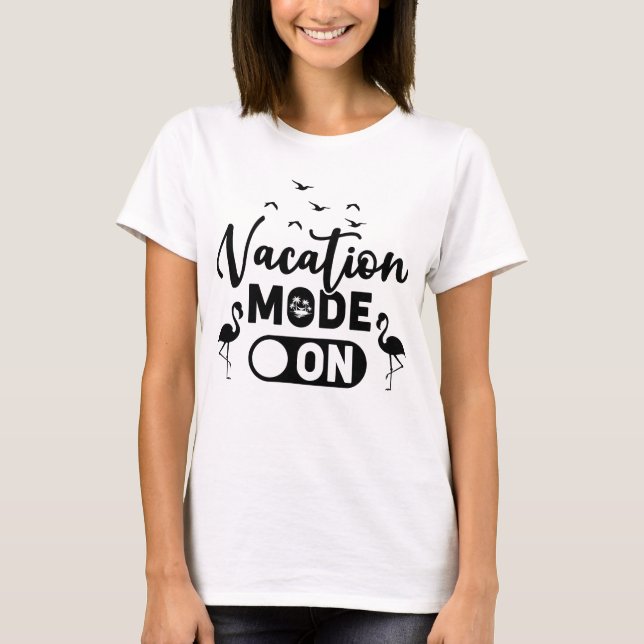 Camiseta Modo vacaciones activado (Anverso)